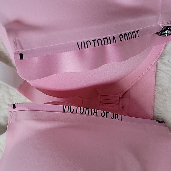 2 Bras, Victoria Sport: 1 Black Bra and 1 Pink Bra with Adjustable Straps - Picture 10 of 16